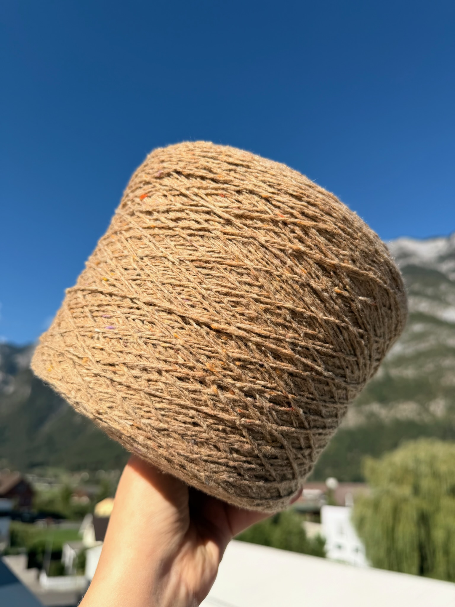 The Royal Collection Tweed Nm 2/6000 aus Kaschmir, Wolle und Seide col. Sand foto 5